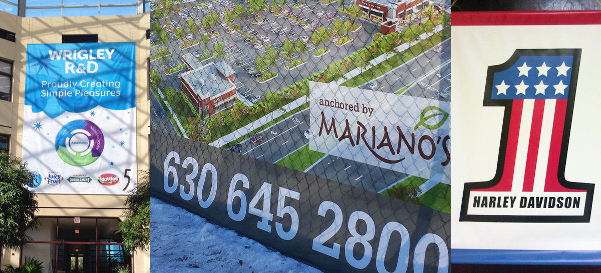 LARGE VINYL BANNERS <br/> The versatile, durable and affordable way to get noticed  »